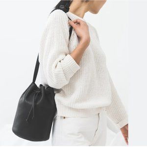 Baggu Leather Bucket Bag